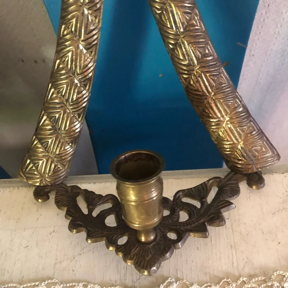 Vintage Brass Wall Sconce